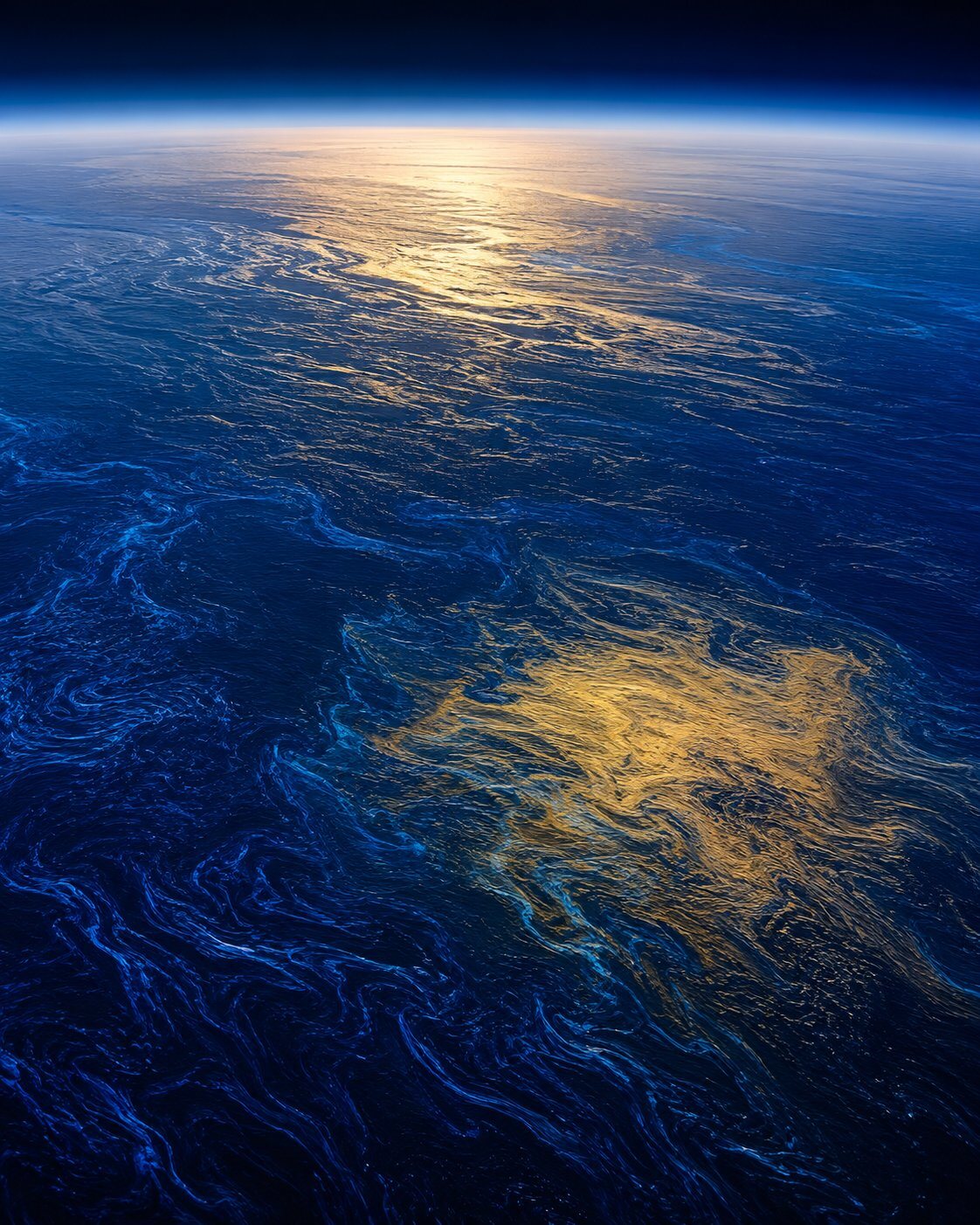 Ocean with sun glint